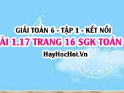 Bài 1.17 SGK Toán 6 tập 1 Kết nối tri thức